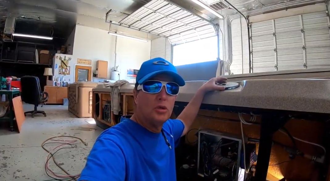 Scott Cebulski filming a repair walkthrough in the Glendale shop