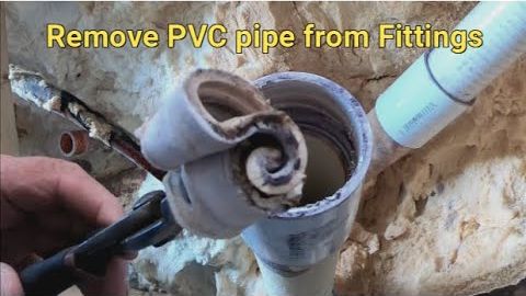 Video still: removing PVC tubing from a fitting