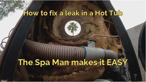 Video still: finding and fixing a hot tub leak