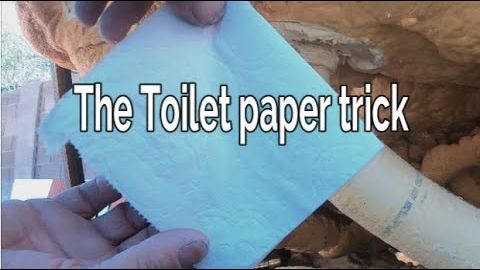 Video still: the toilet paper trick for finding leaks